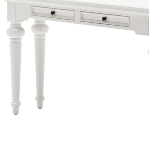 HomeRoots 55" White Console Table - Elegant Storage Solution for Entryway, Living Room & Narrow Spaces 397655
