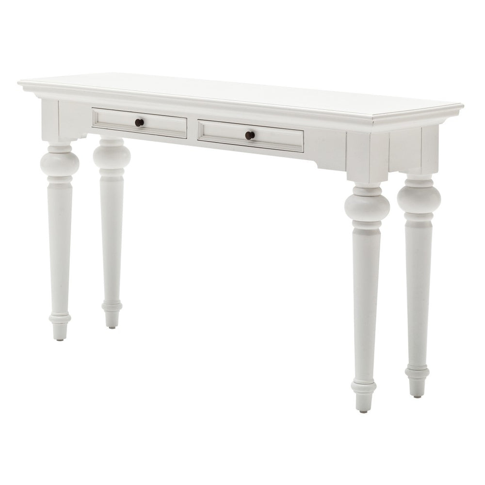 Homeroots 55" White Console Table With Storage   397655
