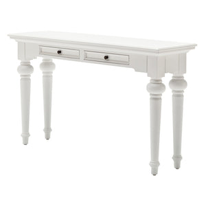 Homeroots 55" White Console Table With Storage   397655