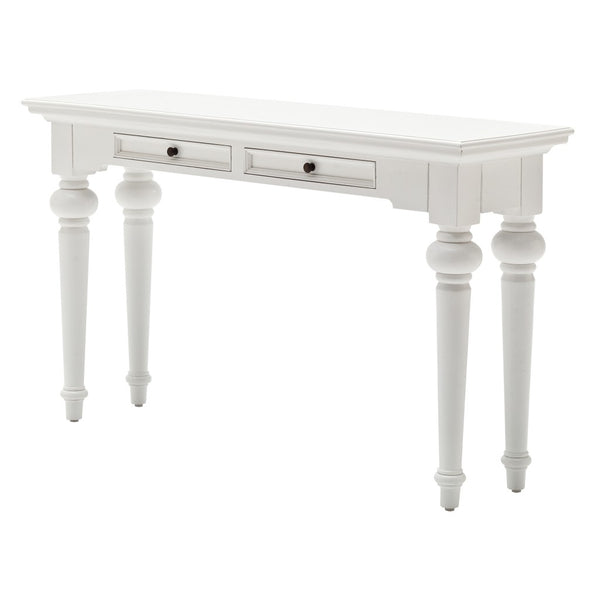 Homeroots 55" White Console Table With Storage   397655