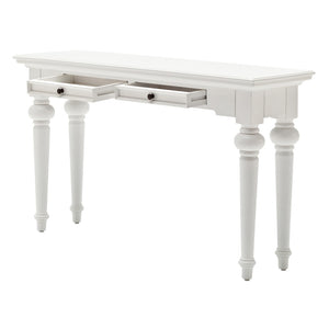 Homeroots 55" White Console Table With Storage   397655