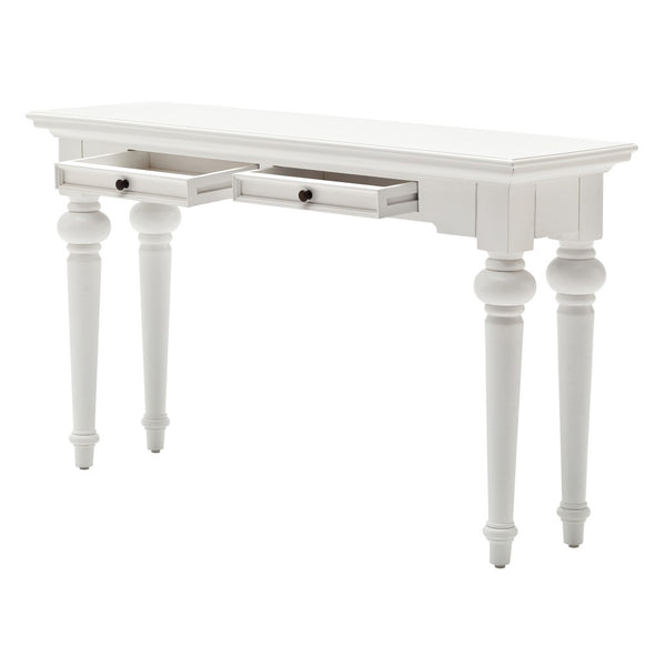 Homeroots 55" White Console Table With Storage   397655