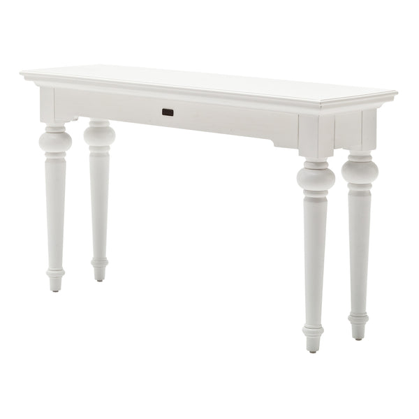 Homeroots 55" White Console Table With Storage   397655