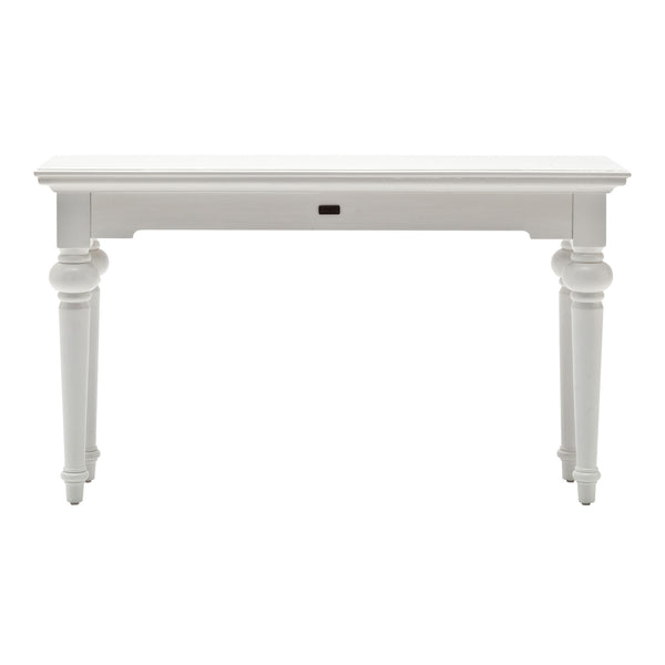 Homeroots 55" White Console Table With Storage   397655