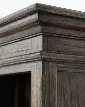 HomeRoots 75" Elegant Brown & Black Four-Tier Bookcase with Drawer - Perfect for Small Spaces & Stylish Storage 397666