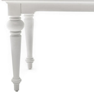 HomeRoots 94" White Solid Wood Dining Table - Farmhouse Charm, Distressed Finish, Seats 8, Fully Assembled! 397668