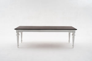 94 Inch Solid Wood Rectangular Farmhouse Dining Table Seats Eight for Large Gatherings