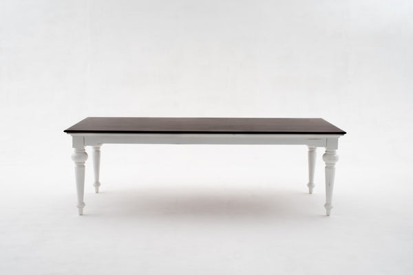 94 Inch Solid Wood Rectangular Farmhouse Dining Table Seats Eight for Large Gatherings
