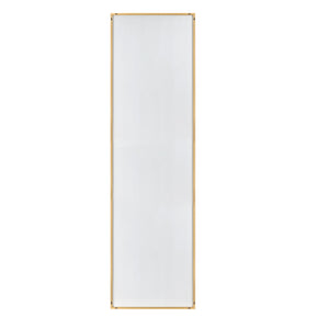 Homeroots Gold Aluminum Frame Mirror  Glass 397700