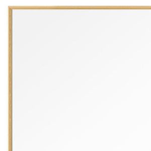 Homeroots 51" Gold Metal Framed Freestanding Standing Mirror  Glass 397707