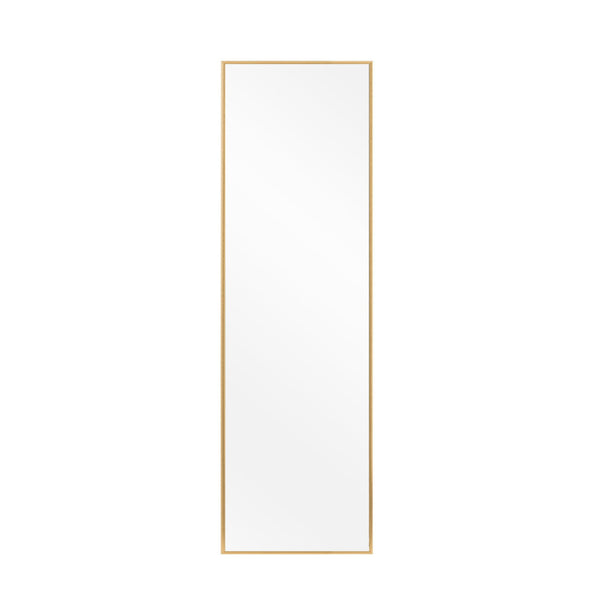 Homeroots 51" Gold Metal Framed Freestanding Standing Mirror  Glass 397707