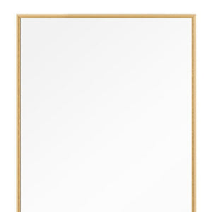 Homeroots 51" Gold Metal Framed Freestanding Standing Mirror  Glass 397707