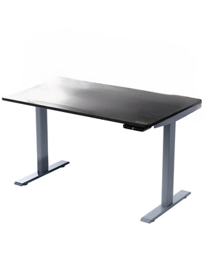 Homeroots 30" Adjustable Black And Gray Stainless Steel Standing Desk   397724