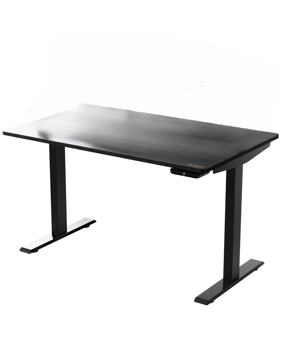 Homeroots 30" Adjustable Black Stainless Steel Standing Desk   397725