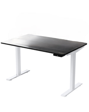 Homeroots 30" Adjustable Black And White Stainless Steel Standing Desk   397727