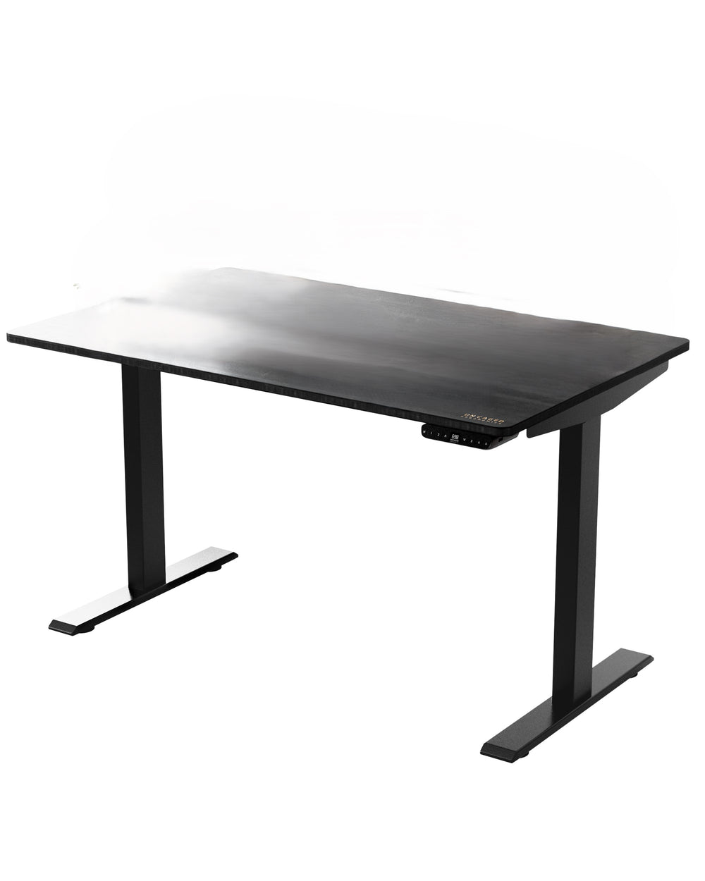 Homeroots 30" Adjustable Black Stainless Steel Standing Desk   397730