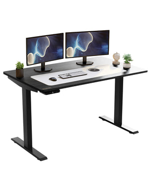 Homeroots 30" Adjustable Black Stainless Steel Standing Desk   397730