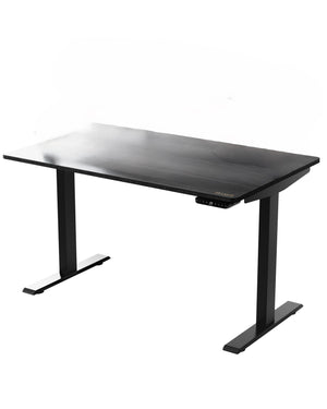 Homeroots 30" Adjustable Black Stainless Steel Computer Desk   397733
