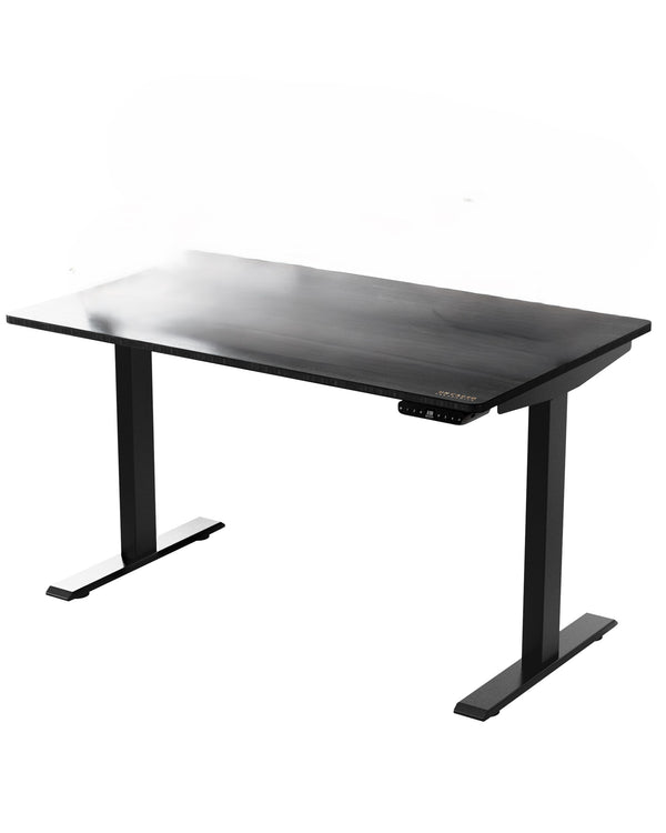 Homeroots 30" Adjustable Black Stainless Steel Computer Desk   397733