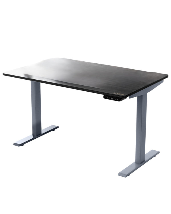 Homeroots 30" Adjustable Black And Gray Standing Desk   397736