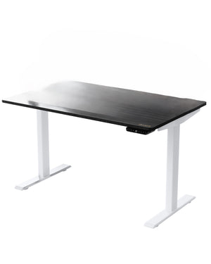 Homeroots 30" Adjustable Black And White Stainless Steel Computer Desk   397737