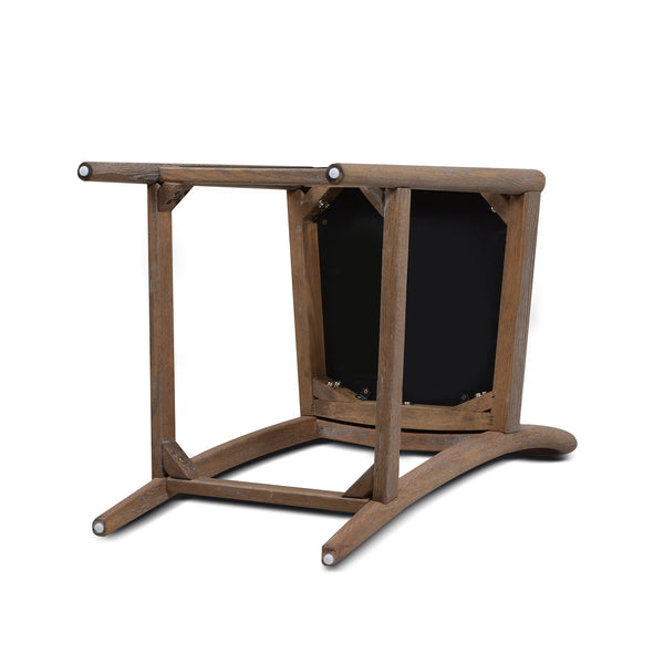 English Elm Jennifer Taylor Home - Panama 26.5" Curved Back Cane Rattan Counter Stool Set of 2 with Oak Frame, Bouclé Upholstery & Brass Footrest White B2719P238389