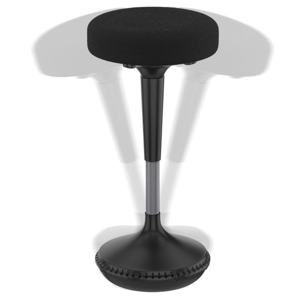 HomeRoots Black Adjustable Height Swivel Office Chair – Stylish Ergonomic Design for Home & Work Spaces! 397756