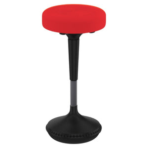 HomeRoots Red Adjustable Height Swivel Office Chair - Modern Comfort, 360° Mobility, Durable Steel Frame, Stylish Design 397757
