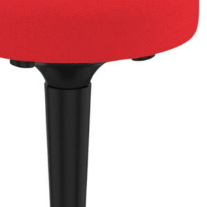 HomeRoots Red Adjustable Height Swivel Office Chair - Modern Comfort, 360° Mobility, Durable Steel Frame, Stylish Design 397757