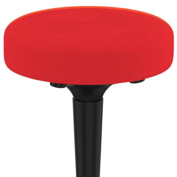 HomeRoots Red Adjustable Height Swivel Office Chair - Modern Comfort, 360° Mobility, Durable Steel Frame, Stylish Design 397757