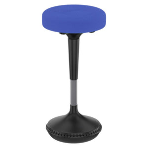 HomeRoots Blue Adjustable Height Swivel Office Chair - Modern Design, Comfortable Upholstery, Stylish & Durable 397758