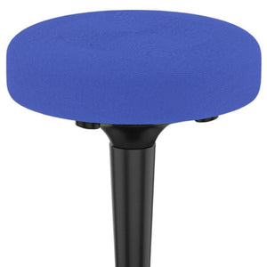 HomeRoots Blue Adjustable Height Swivel Office Chair - Modern Design, Comfortable Upholstery, Stylish & Durable 397758