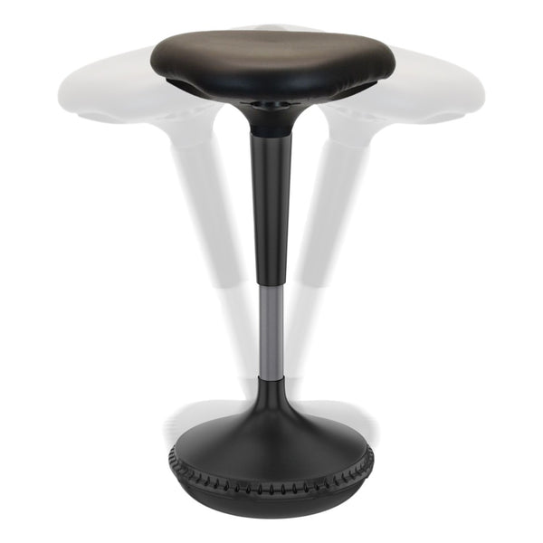 HomeRoots Black Adjustable Height Swivel Office Chair - Ergonomic Comfort, Durable Design & Sleek Style for Workspaces 397759