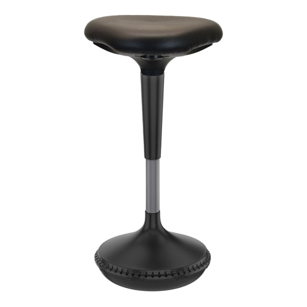 HomeRoots Black Adjustable Height Swivel Office Chair - Ergonomic Comfort, Durable Design & Sleek Style for Workspaces 397759