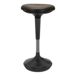 HomeRoots Black Adjustable Height Swivel Office Chair - Ergonomic Comfort, Durable Design & Sleek Style for Workspaces 397759