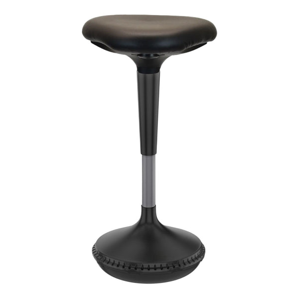HomeRoots Black Adjustable Height Swivel Office Chair - Ergonomic Comfort, Durable Design & Sleek Style for Workspaces 397759