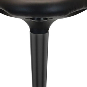 HomeRoots Black Adjustable Height Swivel Office Chair - Ergonomic Comfort, Durable Design & Sleek Style for Workspaces 397759