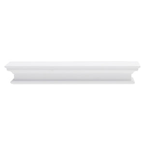 HomeRoots 32" Classic White Floating Wall Shelf – Timeless Decor Solution for Stylish Storage and Display 397788
