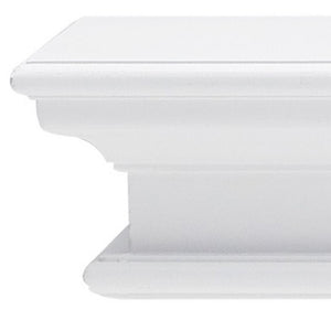HomeRoots 32" Classic White Floating Wall Shelf – Timeless Decor Solution for Stylish Storage and Display 397788