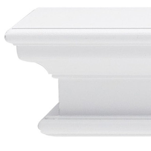 HomeRoots 32" Classic White Floating Wall Shelf – Timeless Decor Solution for Stylish Storage and Display 397788
