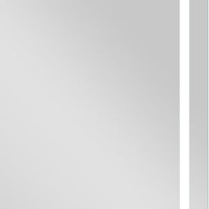 Homeroots Petite Led Strip Rounded Rectangle Wall Mirror  Glass 397806