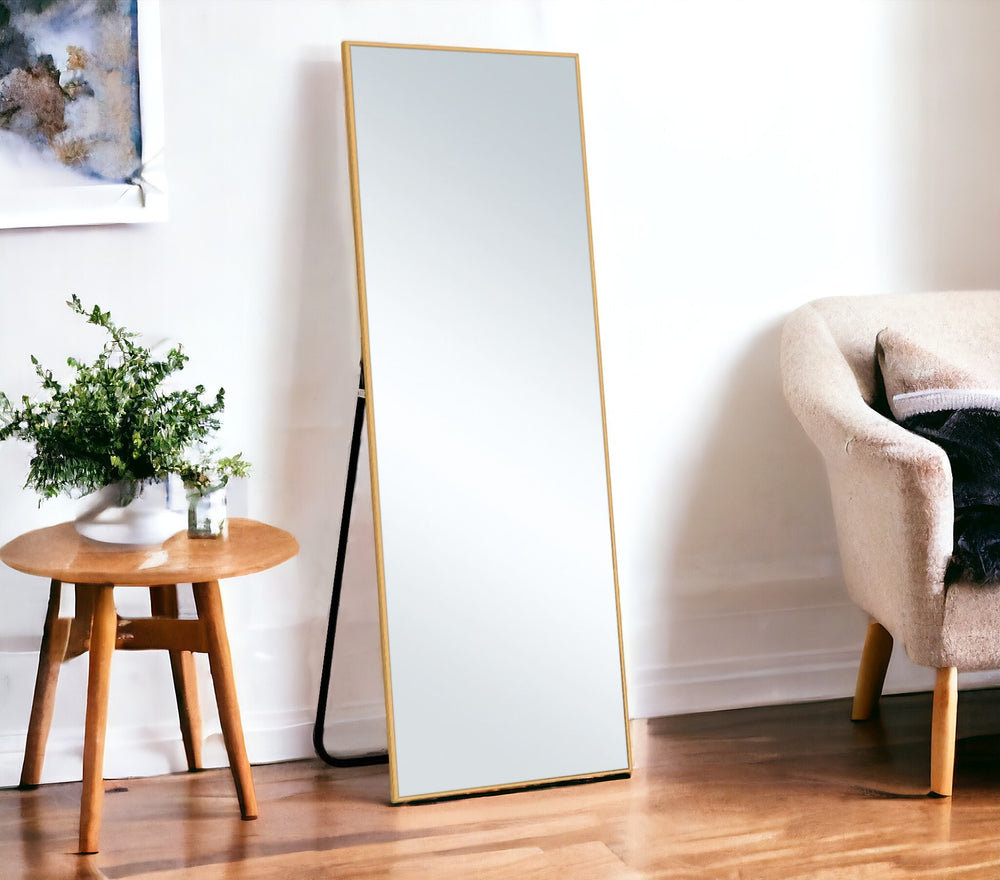 Homeroots Gold Metal Framed  Glass 397811