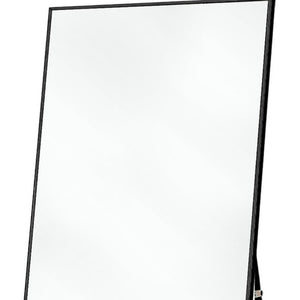 Homeroots 71" Black Metal Framed Standing Mirror  Glass 397814