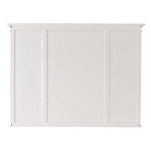 Homeroots 71" White Dining Hutch With Twelve Shelves And Three Drawers  Mahogany,Mdf & Antique Brass Hardware 397842