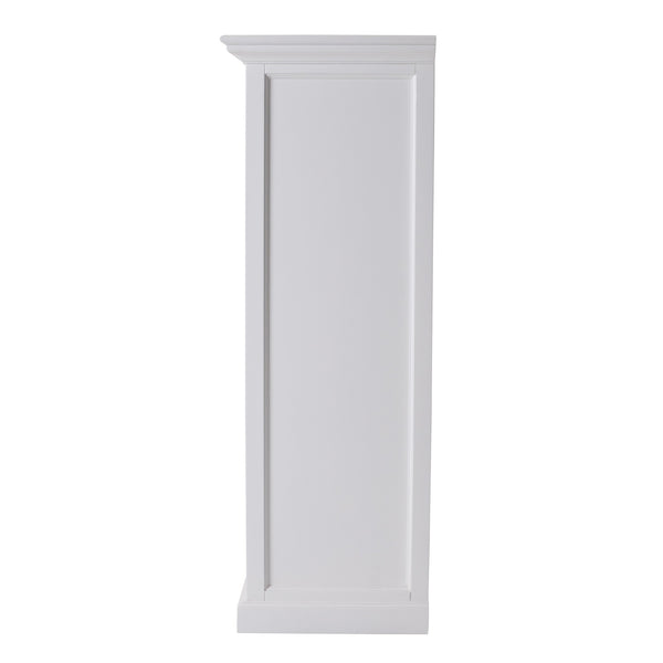 Homeroots 52" White Two Drawer Storage Cabinet With Baskets  Mahogany,Kubu Rattan & Antique Brass Hardware 397848