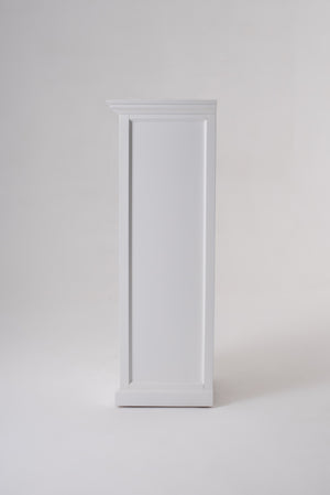 Homeroots 52" White Two Drawer Storage Cabinet With Baskets  Mahogany,Kubu Rattan & Antique Brass Hardware 397848