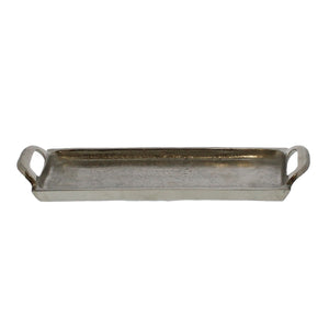 Homeroots Bronze Narrow Rectangular Tray   397857