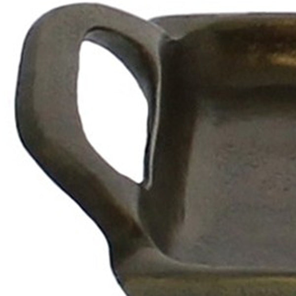 Homeroots Jumbo Bronze Narrow Rectangular Tray   397859