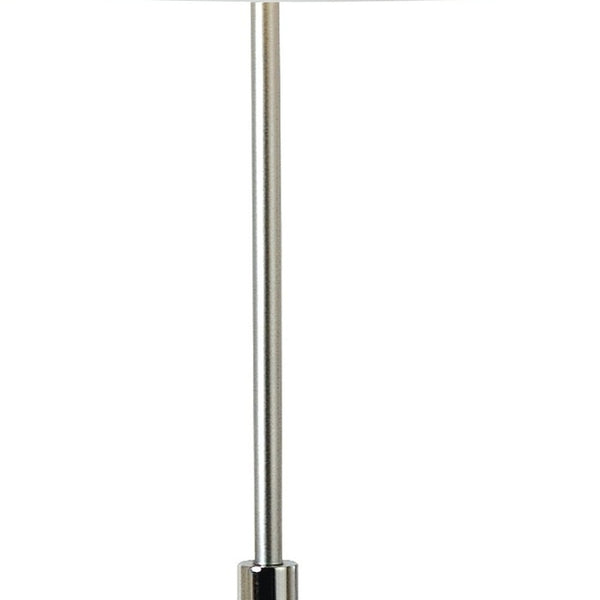 HomeRoots 62" Elegant Floor Lamp with Dimmable White Fabric Shade - Perfect for Living Rooms & Bedrooms 397920