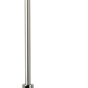HomeRoots 62" Elegant Floor Lamp with Dimmable White Fabric Shade - Perfect for Living Rooms & Bedrooms 397920